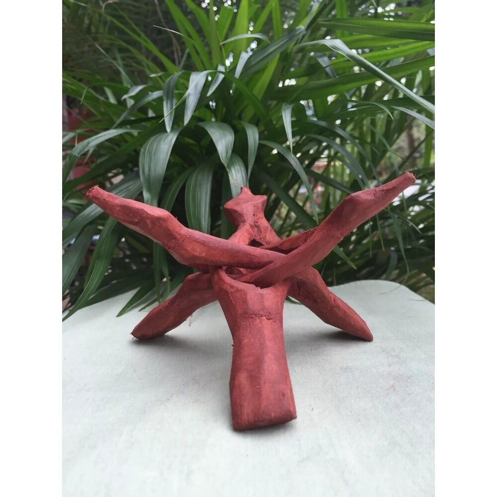 12" Tripod Wood Stand Display Stand Gemstone Mineral Specimen Sphere Shell - Picture 4 of 7